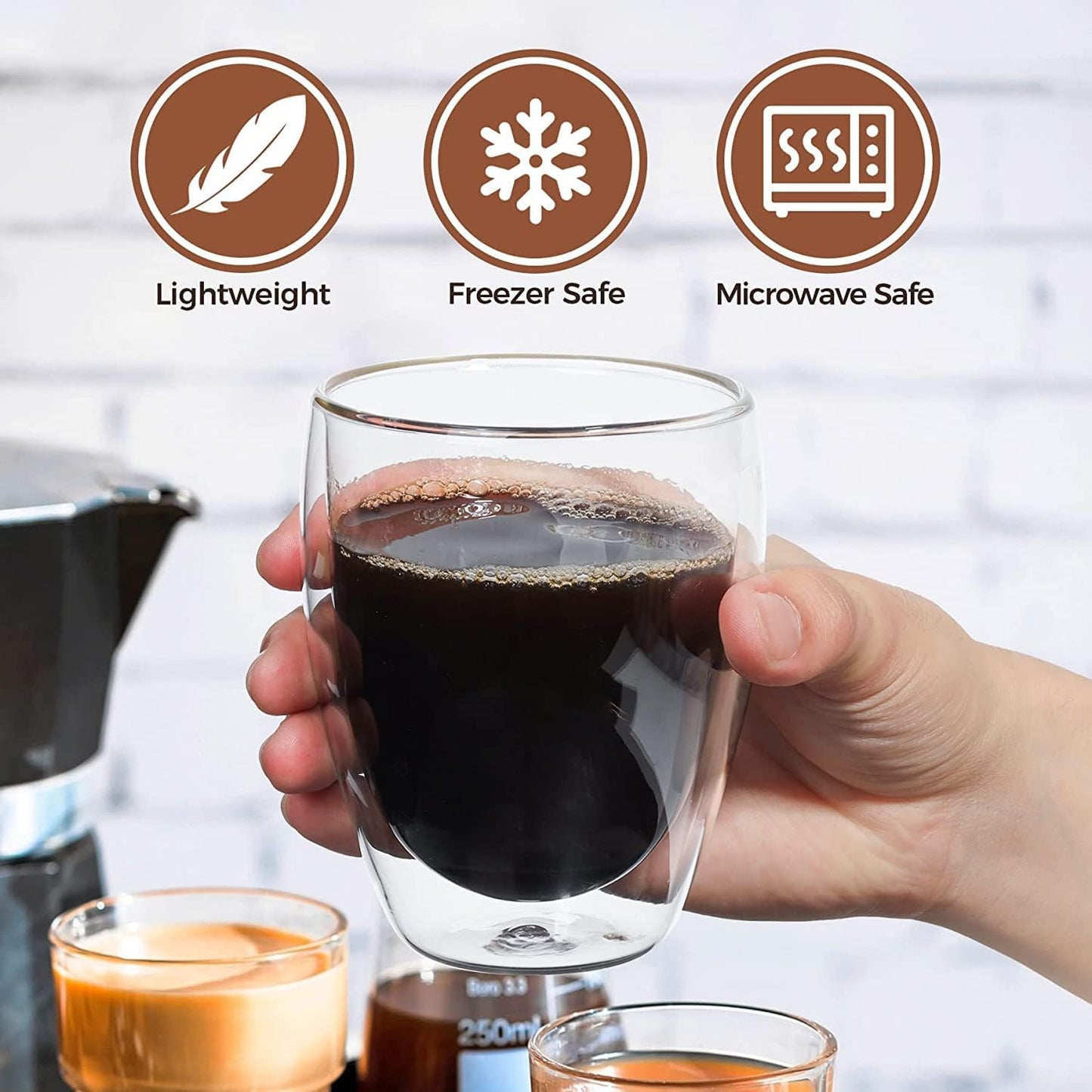 Double Wall Glass 350ml (Medium Size)