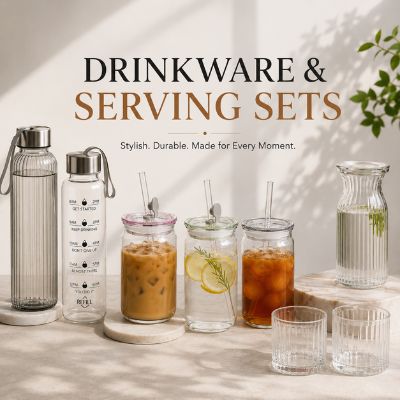 DRINKWARE & SERVING SETS