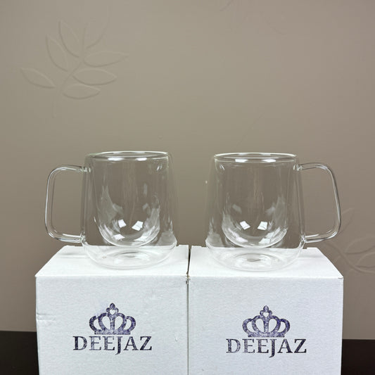 Modern Premium Double Wall Mug | Hot & Cold | 2-Pack 200ml