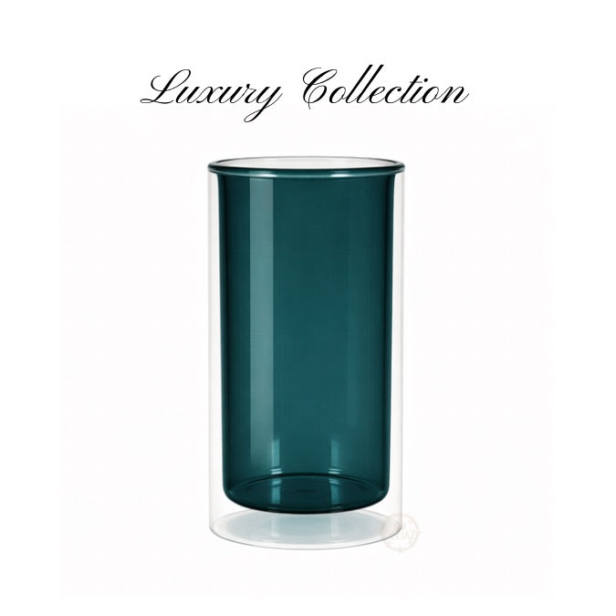 Luxury Double Wall Glass | Extra Strong | Teal 400ml