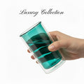 Luxury Double Wall Glass | Extra Strong | Teal 400ml
