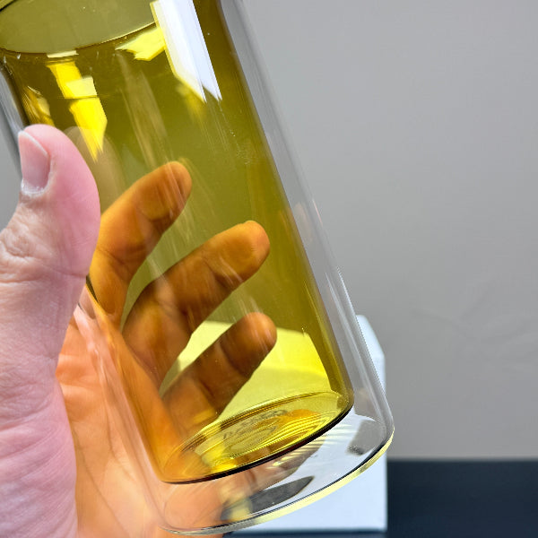 Luxury Double Wall Glass | Extra Strong | Amber 400ml