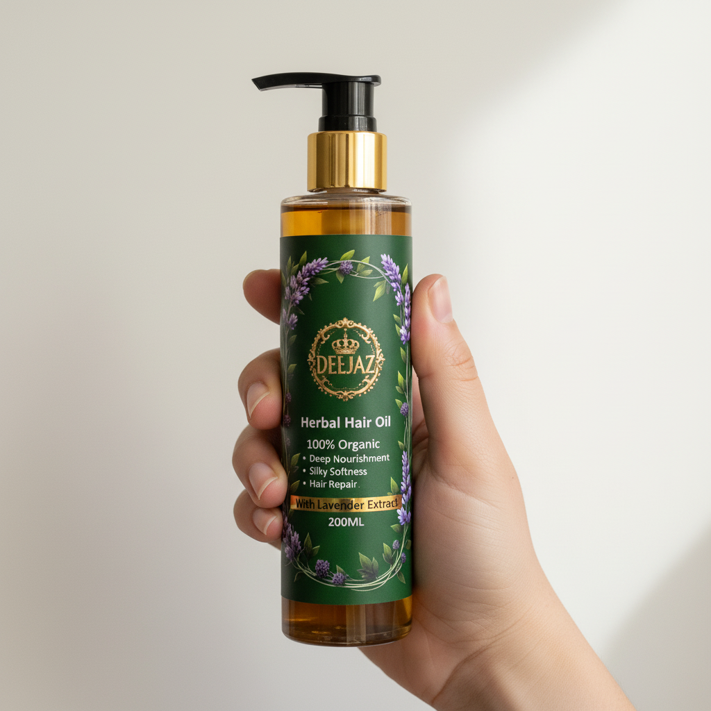 DEEJAZ | Herbal Hair Oil | Lavender Extract | Strength, Smoothness & Natural Shine | 200ml
