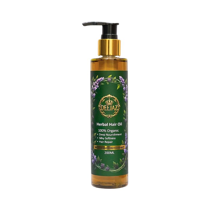 Deejaz Herbal Hair Oil with Lavender Extract 200ML – Hair Fall Control & Deep Nourishment