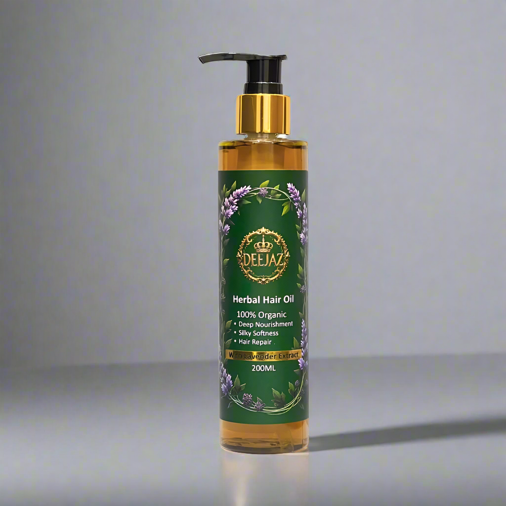 Deejaz Herbal Hair Oil with Lavender Extract 200ML – Hair Fall Control & Deep Nourishment