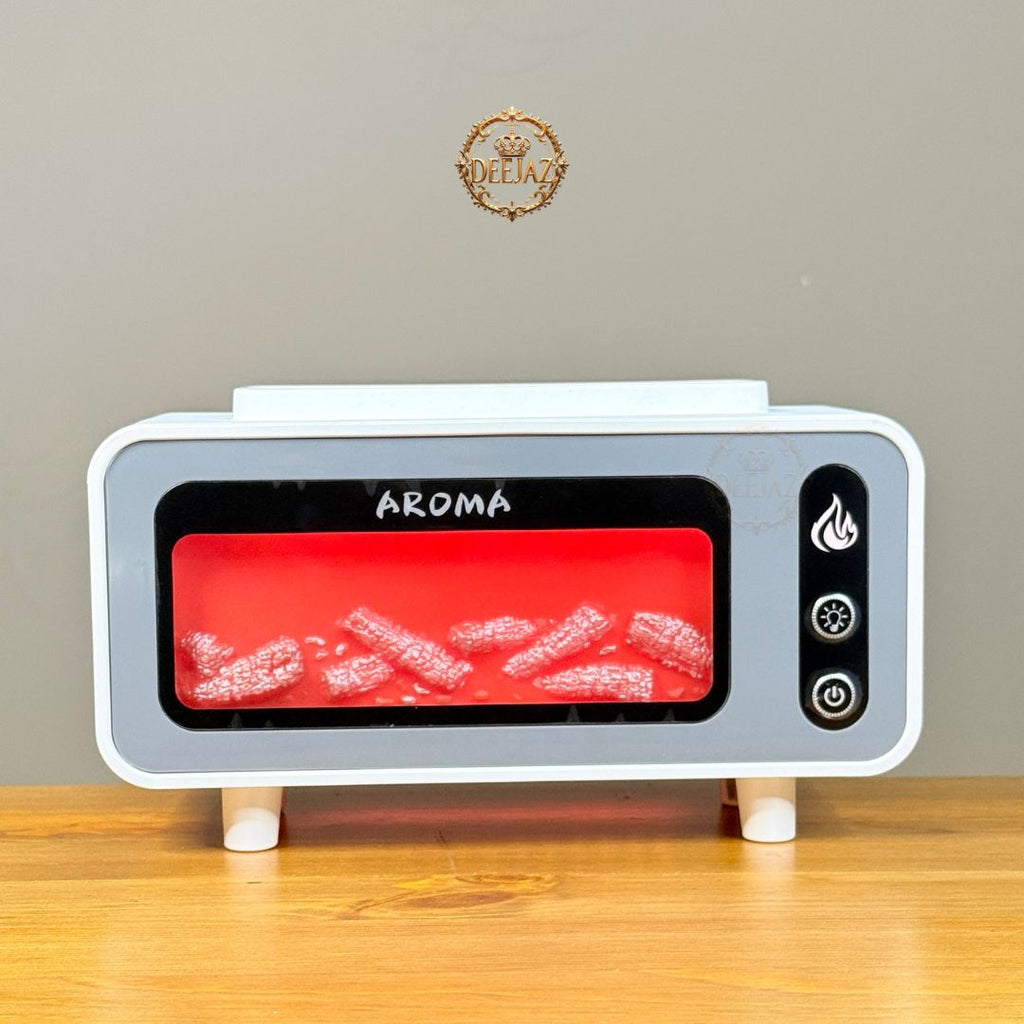 2 in 1 Fireplace & Aroma Flame Diffuser| Realistic Flame Mist | Premium Humidifier, Night Light & Home Décor by DEEJAZ