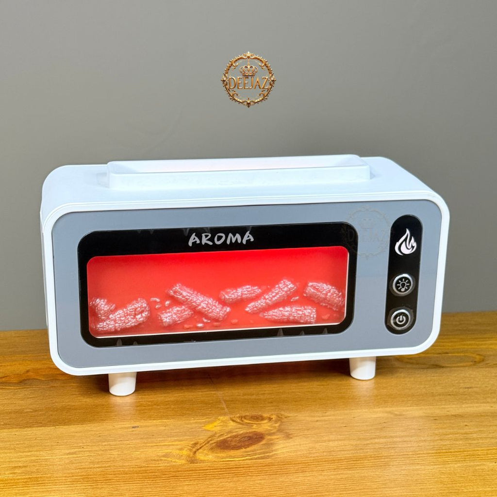 2 in 1 Fireplace & Aroma Flame Diffuser| Realistic Flame Mist | Premium Humidifier, Night Light & Home Décor by DEEJAZ