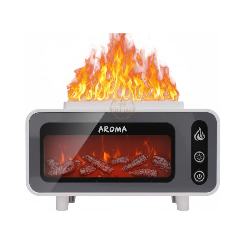 2 in 1 Fireplace & Aroma Flame Diffuser| Realistic Flame Mist | Premium Humidifier, Night Light & Home Décor by DEEJAZ
