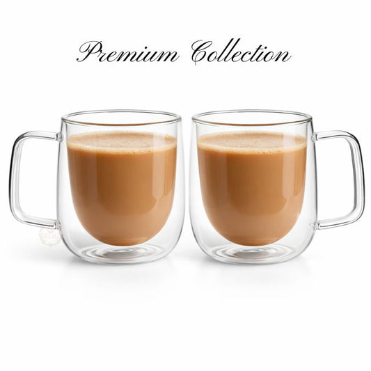 Modern Premium Double Wall Mug | Hot & Cold | 2-Pack 200ml