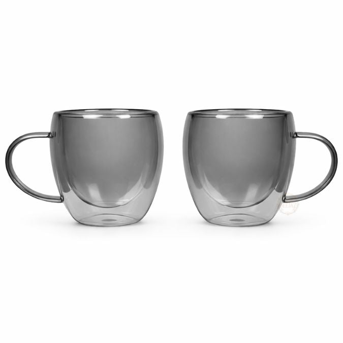 Standard Double Wall Mug | Hot & Cold | Grey 2-Pack 200ml