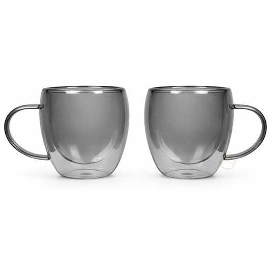 Standard Double Wall Mug | Hot & Cold | Grey 2-Pack 200ml