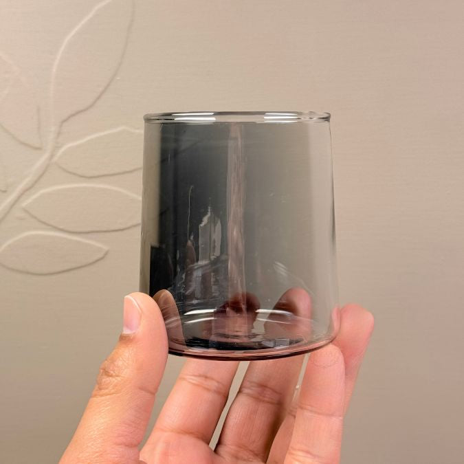 Premium Grey Tapered Glassware Set – 320ml Drinking Glasses Pack of 6