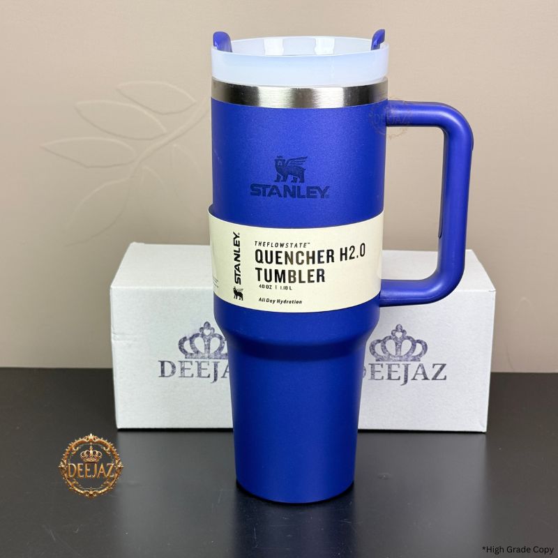 Stanley Quencher H2.0 Style Tumbler | 40oz 1.18L | Royal Blue | With Handle & Straw