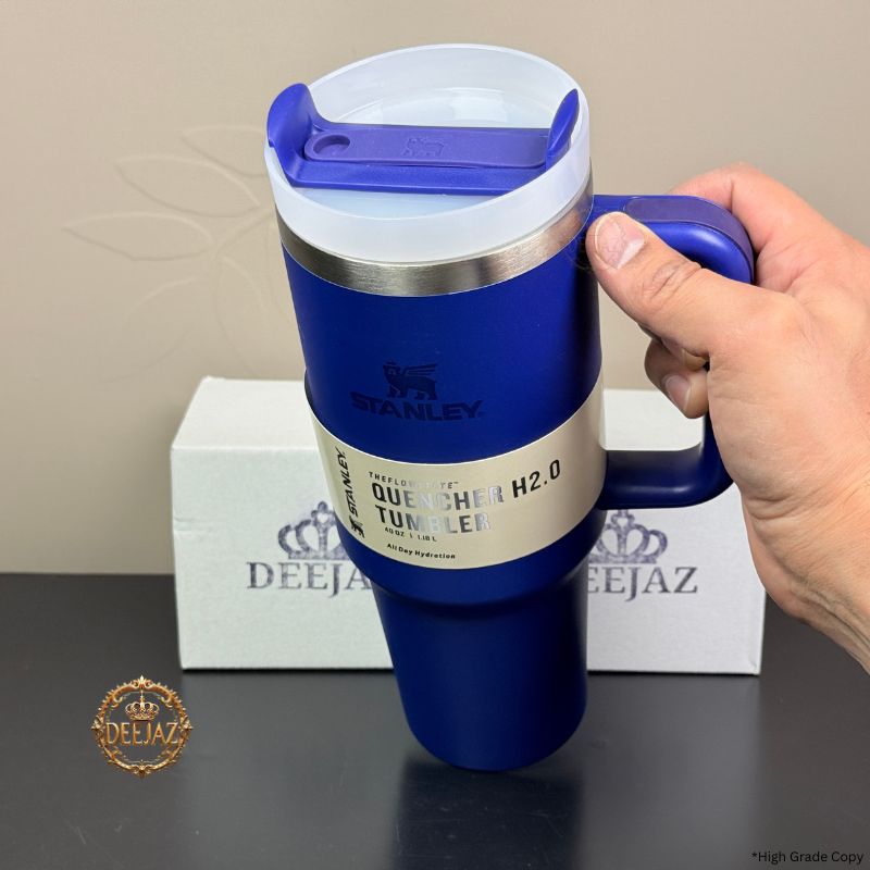 Stanley Quencher H2.0 Style Tumbler | 40oz 1.18L | Royal Blue | With Handle & Straw
