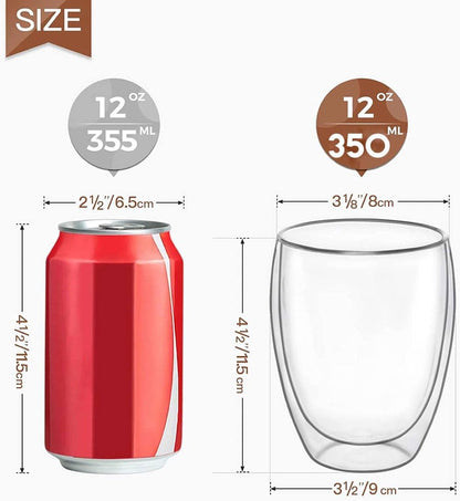 Double Wall Glass 350ml (Medium Size)