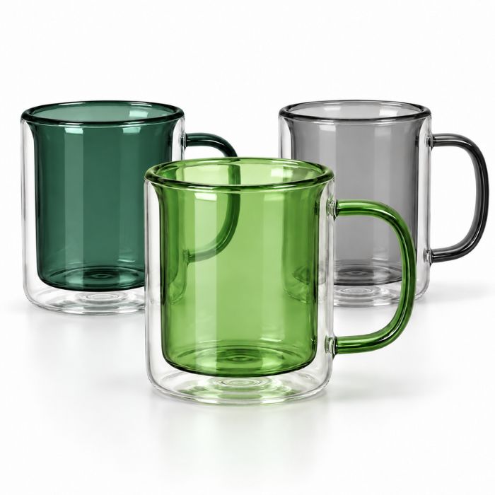 Luxury Double Wall Glass Mug 250ml | 3× Thicker & Stronger
