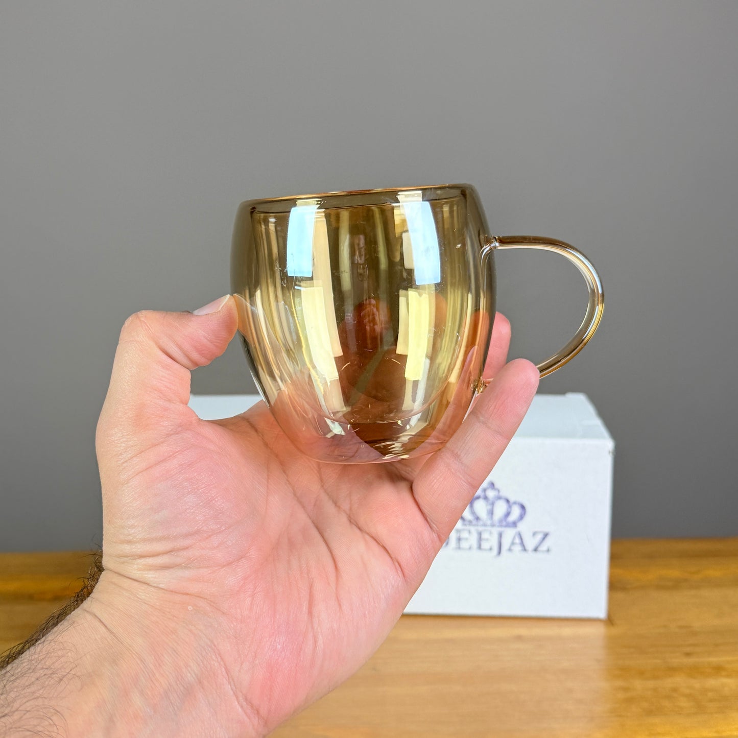 Standard Double Wall Mug | Hot & Cold | Amber 2-Pack 200ml