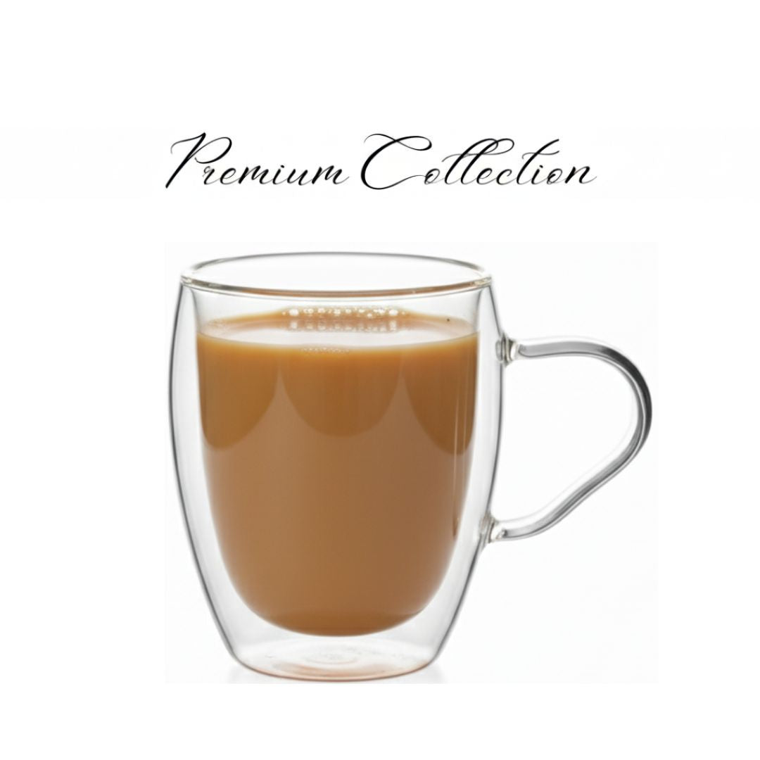 Premium Double Wall Glass Mug 350 ML – Perfect for Hot & Cold Drinks (Medium Size)